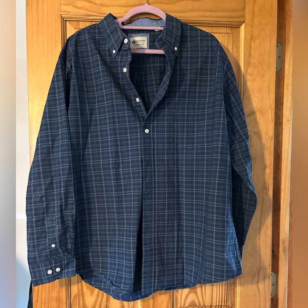 Haggar Plaid Shirt